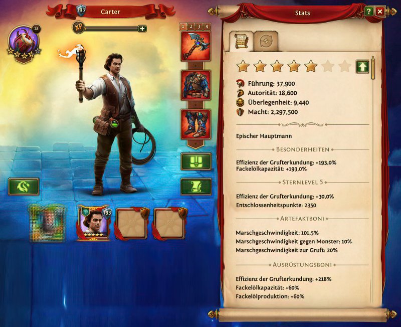 Carter mit Ausrüstung Carter mit Ausrüstung