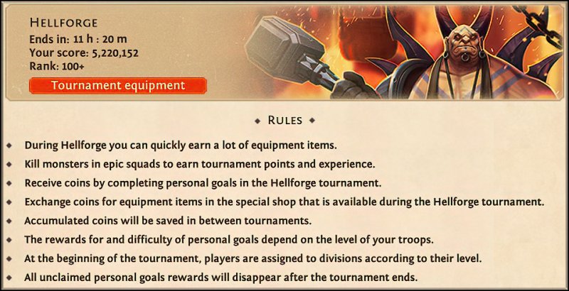 Turnier Höllenschmiede